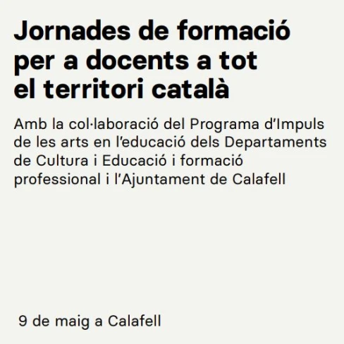 Portada del dossier de la jornada de docents a Calafell
