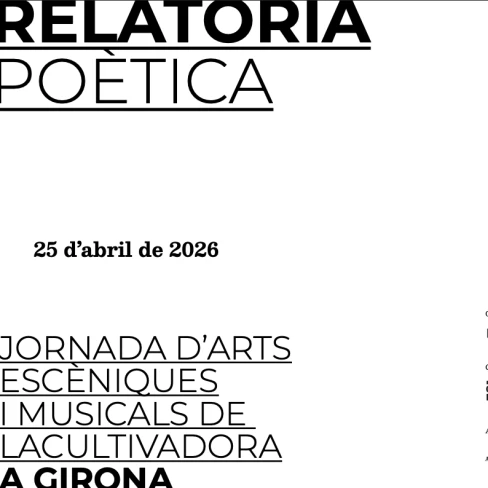 Recurs amb la relatoria poètica de la jornada de docents a Girona