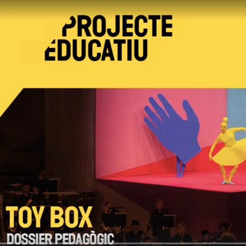 Portada de la guia didàctica del concert Toy Box