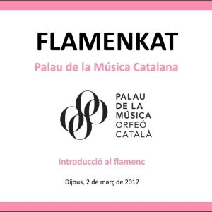 Portada del seminari de formació de l'espectacle Flamenkat