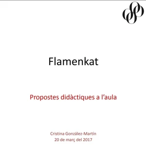Portada de les propostes didàctiques de l'espectacle Flamenkat