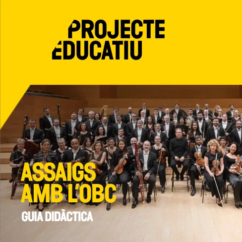 Portada de la guia didàctica dels Assaigs amb l'OBC