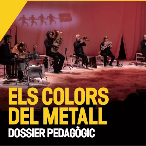 Portada del dossier pedagògic del concert Els colors del metall