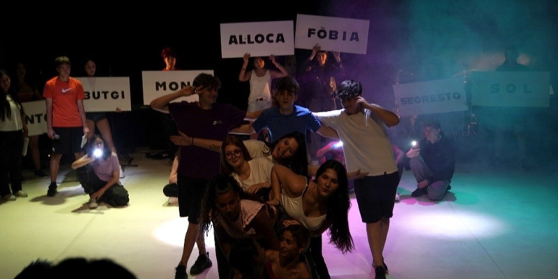Joves participants del programa Escena Pilot al Teatre Lliure