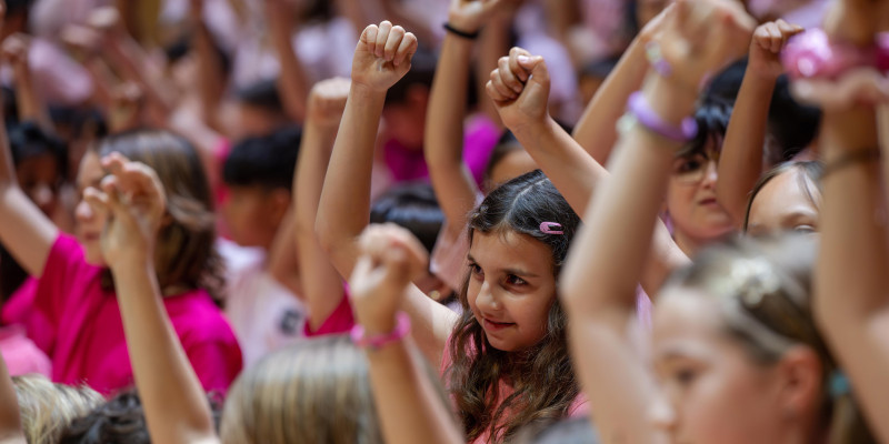Cor d'infants en el concert participatiu Cantània