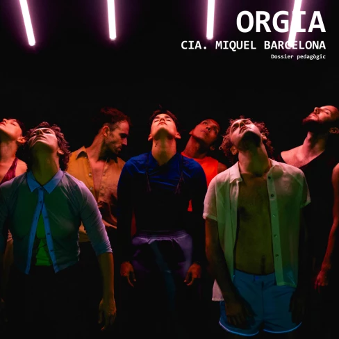 Portada del dossier de creació de l'espectacle Orgia